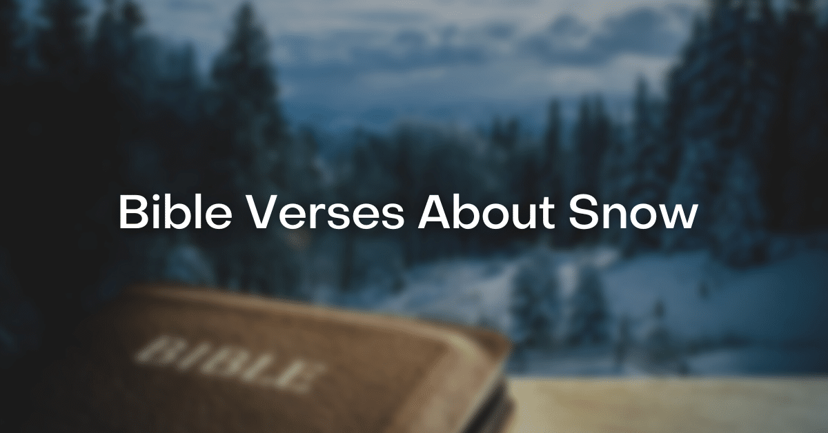 Bible Verses about snow